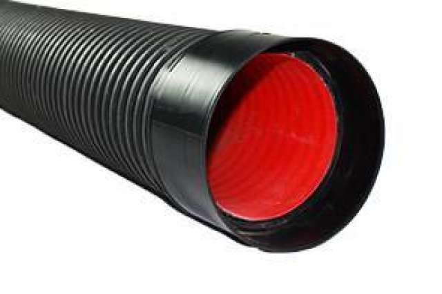 125mm x 2m Black Ridgiduct Power HV ENATS 12-24 Class 1 Specification